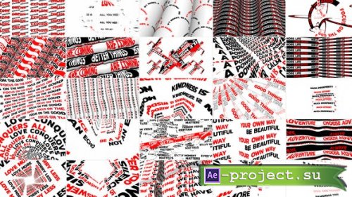 Videohive - Abstract Posters // Typography Quotes - 26647055 - Project for After Effects