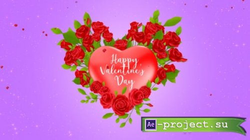Videohive - Valentine Rose Reveal - 35999678 - Project for After Effects