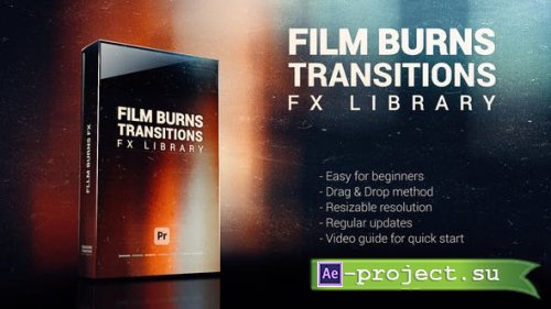Videohive - Film Burns Transitions & FX Pack - 35971552 - Premiere Pro Templates