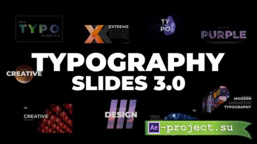 Videohive - Typography Slides 3.0 | After Effects - 35443620 - Project for After Effects