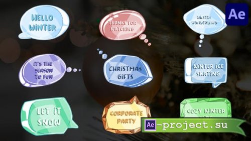 Videohive - Ice And Crystal Speech Bubbles | After Effects - 36064210 - Project for After Effects