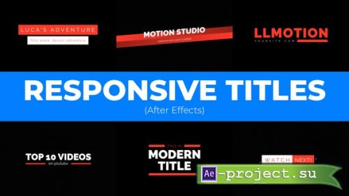 Videohive - Modern Responsive Titles - 36066501 - Project for After Effects