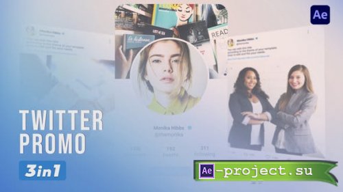 Videohive - Twitter Promo | 3 in 1 - 35465580 - Project for After Effects