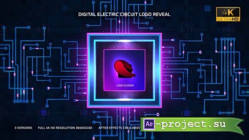 Videohive - Digital Electric Circuit Logo Reveal - 36085463 - Project for After Effects