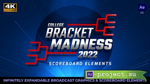 Videohive - College Basketball Bracket Madness Scoreboard Elements - 36138590