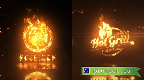 Videohive - Fire Logo Reveal - 36100648 - Project for After Effects