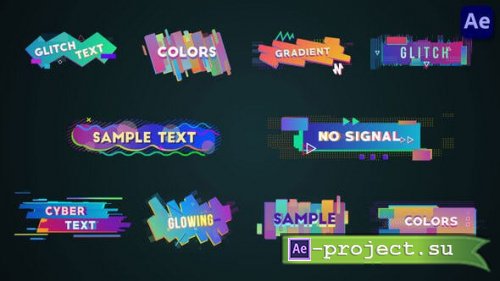 Videohive - Colorful Glitch Lower Thirds & Titles [After Effects] - 36113887 - Project for After Effects