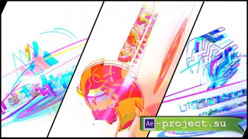 Videohive - Color Stripes 3D Logo Reveal - 36128159 - Project for After Effects