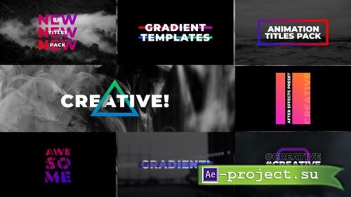 Videohive - Gradient Titles | After Effects - 36139036 - Project for After Effects