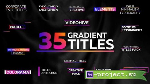 Videohive - Minimal Gradient Titles - 35982965 - Project for After Effects