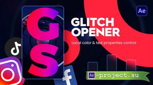 Videohive - Instagram Dynamic Glitch Opener - 36173022 - Project for After Effects