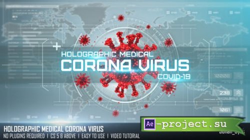 Videohive - Holographic Medical Corona Virus - 27809620 - Project for After Effects