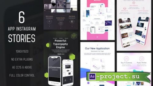 Videohive - App / Website Instagram Stories - 36200813 - Project for After Effects