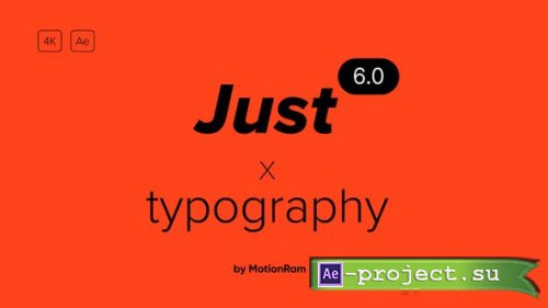 Videohive - Just Typography 6.0 - 36215828 - Project for After Effects