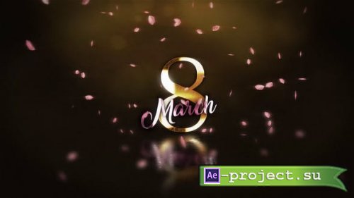 Videohive - Golden 8 March Wishes - 31003424 - Project for After Effects