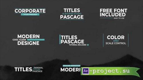 Videohive - Clean Titles | After Effects - 36268052 - Project for After Effects