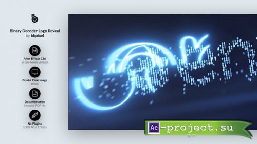 Videohive - Binary Decoder Logo Reveal - 36268059 - Project for After Effects