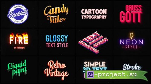 Videohive - Animated Motion Titles - 36319220 - Project for After Effects