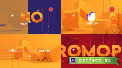 Videohive - Abstract Typo Intro - 34047903 - Project for After Effects