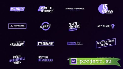Videohive - Titles - 36313352 - Project for After Effects