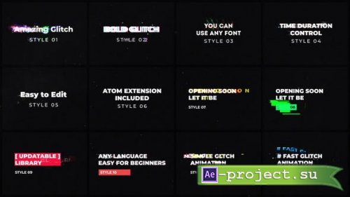 Videohive - Glitch Titles - 36319389 - Project for After Effects