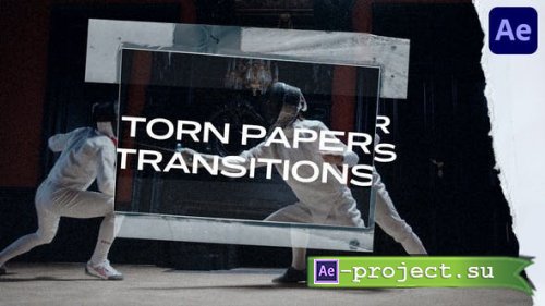 Videohive - Torn Paper Transitions for AE - 36332705 - Project for After Effects