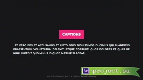 Videohive - Titles - Captions - 36360071 - Project for After Effects