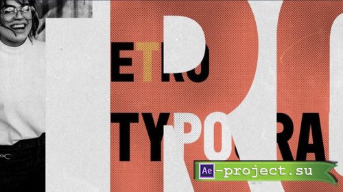 Videohive - Retro Typography Intro - 36383727 - Project for After Effects
