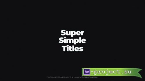 Videohive - Titles - Super Simple - 36379658 - Project for After Effects