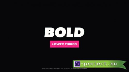 Videohive - Lower Thirds - Bold - 36379684 - Project for After Effects
