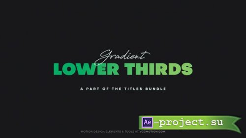 Videohive - Lower Thirds - Gradient - 36379793 - Project for After Effects
