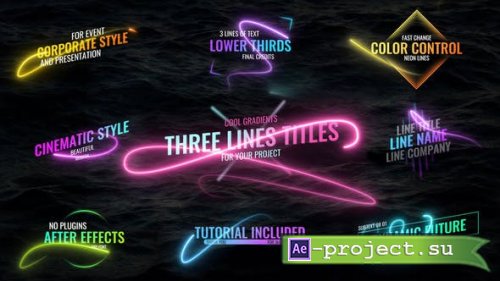 Videohive - Light Lines Titles - 36271442 - Project for After Effects