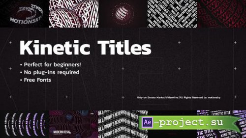 Videohive - Kinetic Titles | Premiere Pro - 36381830 - After Effects & Premiere Pro Templates