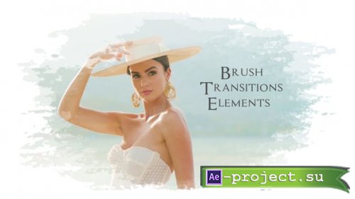 Videohive - Brush Transitions ElementsAE  - 36381612 - Project for After Effects
