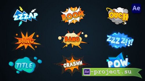 Videohive - Comic Explosion titles [After Effects] - 36401105 - Project for After Effects