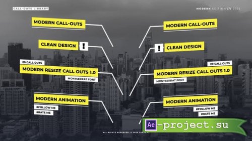 Videohive - Modern Call Outs 1.0 | After Effects - 36369178 - Project for After Effects