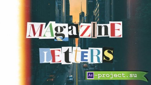 Videohive - Magazine Cutout Letters - 36415540 - Project for After Effects