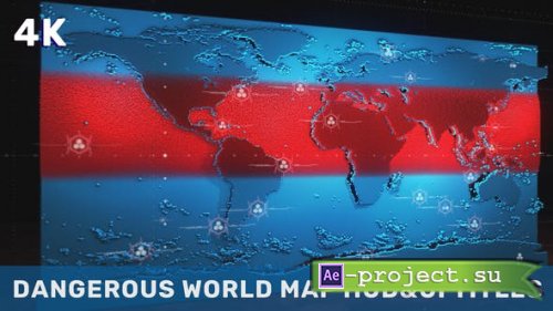Videohive - Dangerous World Map HUD UI Titles - 36454994 - Project for After Effects