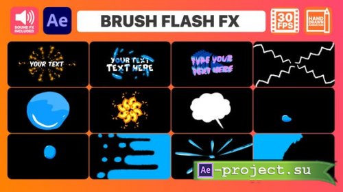 Videohive - Brush Flash FX for After Effects - 36489941 - Project for After Effects