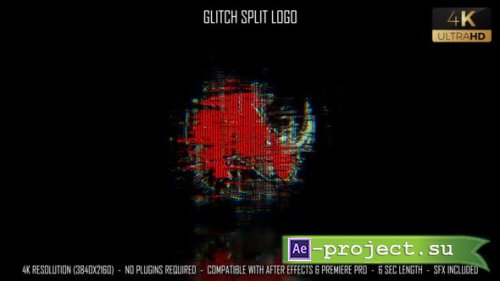 Videohive - Glitch Split Logo - 36493118 - Project for After Effects