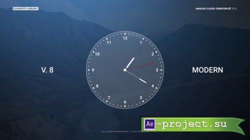 Videohive - Analog Clock Creator | After Effects - 36551274 - Project for After Effects