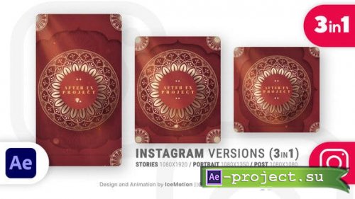 Videohive - Instagram Ramadan Intro || Ramadan Opener (3 in 1) (RED)  - 36555007 - Project for After Effects