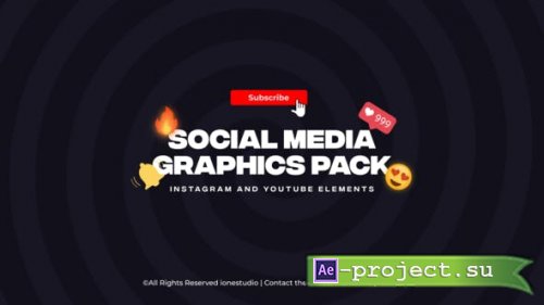 Videohive - Instagram & Youtube Elements | Social Media Pack - 36557218 - Project for After Effects