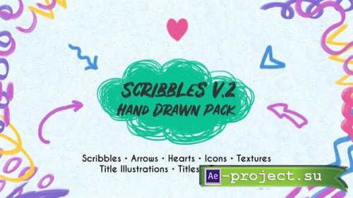 Videohive - Scribbles v.2. Hand Drawn Pack - 36566202 - Project for After Effects
