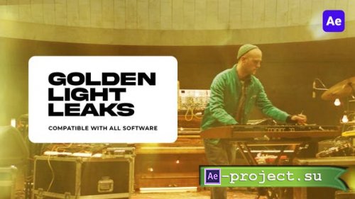 Videohive - Golden Light Leaks for After Effects - 36596017 - Project for After Effects
