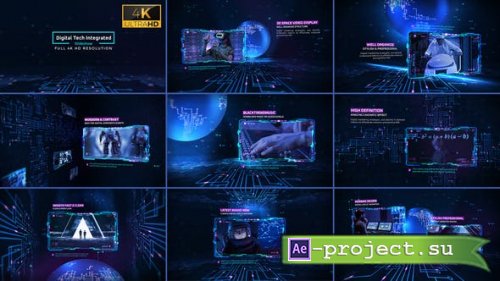 Videohive - Digital Tech Integrated Slideshow 4K - 36648230 - Project for After Effects
