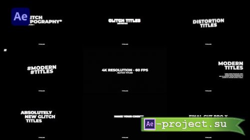 Videohive - Glitch Titles - 36656953 - Project for After Effects