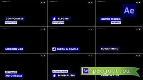 Videohive - Auto Resize Lower Thirds - 36672384 - Project for After Effects