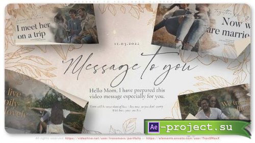 Videohive - Message To You Inked Slideshow - 36680815 - Project for After Effects