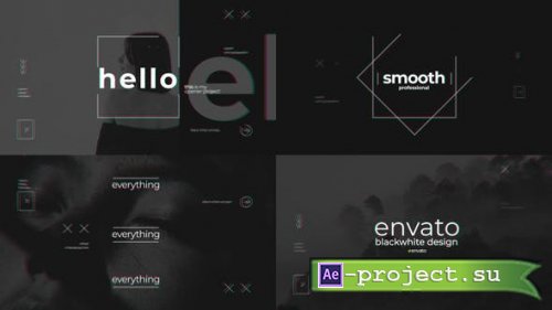 Videohive - Black White Intro Design - 36684335 - Project for After Effects